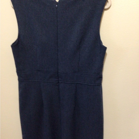 Ladies navy denmin look dress - Picture 6 of 7